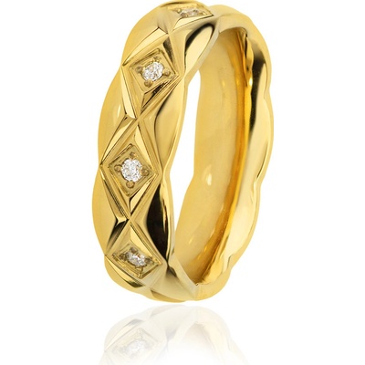 Linda's Jewelry Prsten Nine Lozenges G chirurgická ocel IPR124