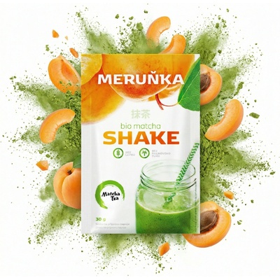Čajová květina Matcha Tea Bio Matcha shake meruňka 30 g