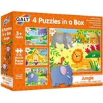 Galt Детски пъзели 4 в 1 Galt - Джунгла (1005071) - baby