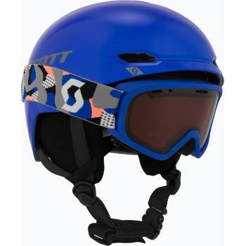 SCOTT Детска скиорска каска SCOTT Keeper 2 + очила Witty blue/grey