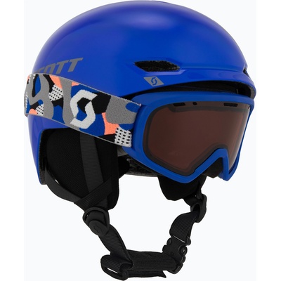 SCOTT Детска скиорска каска SCOTT Keeper 2 + очила Witty blue/grey