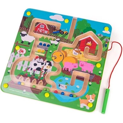 Bigjigs Toys Magnetické bludiště Farma