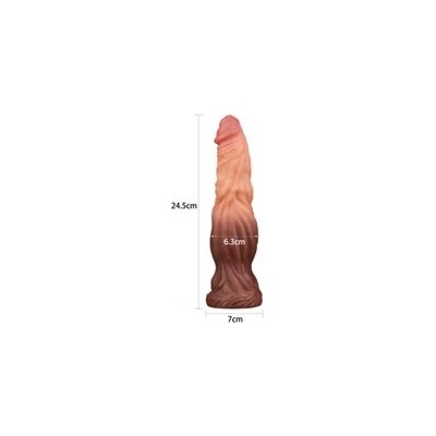 Lovetoy 9.5″ (24, 5 см) двуслоен пенис от платинен силикон (P22454)