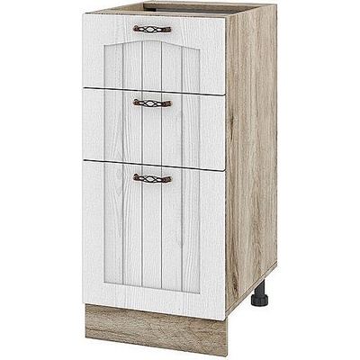 ИРИМ Долен кухненски шкаф Сити АРФ-Бяло фладер-04-27 десен 40 см