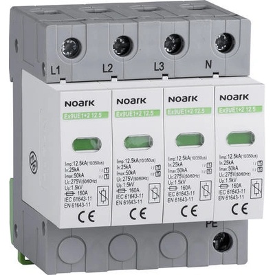 NOARK Ex9UE1+2 12.5R 3P 275 - Svodič přepětí, tř. 1+2(B+C),Iimp=12,5 kA, 4pól (103343)