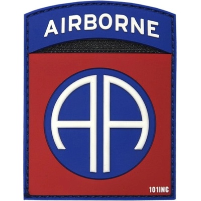 101INC Nášivka 3D PVC AIRBORNE 82nd FAREBNÁ