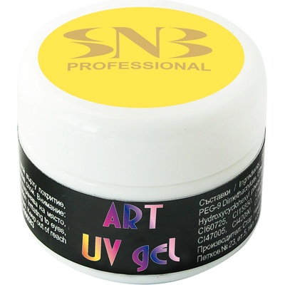 SNB Uv Гел боичка snb за декорация, жълта пастел, 5 мл, npga04 (npga04)