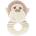 Keel Toys Бебешка дрънкалка Keel Toys Keeleco - Маймунка, ринг, 14 сm (SE2076)