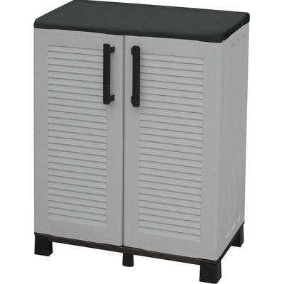 ArtPlast skriňa Linea Family nízka 2dv. šedá ARTF70-B 680x370x900 mm