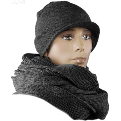 Čiapka pánska so šiltom tmavo sivá 004