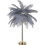 Mauro Ferretti Сиво-златиста настолна лампа (височина 55 cm) Palm - Mauro Ferretti (17123200G3)