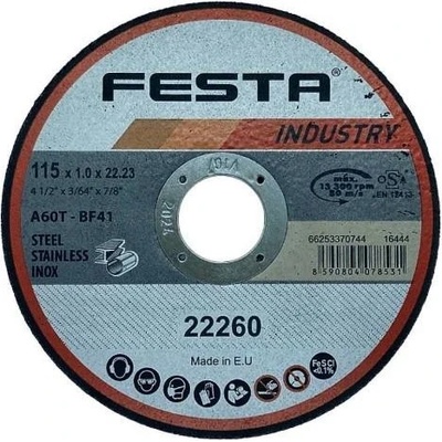 Festa Kotúč rezný 115 × 1 mm 22260