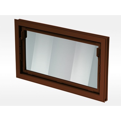ACO Sklepní okno hnědé IZO - dvojsklo 90 x 40 cm – Sleviste.cz