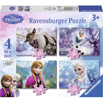 Ravensburger 4v1 Ledové království 12,16,20,24 dílků