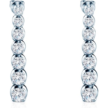 SAVICKI Обеци Savicki: бяло злато, лабораторни диаманти