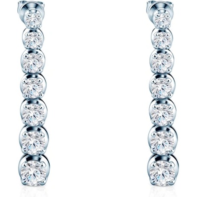 SAVICKI Обеци Savicki: бяло злато, лабораторни диаманти