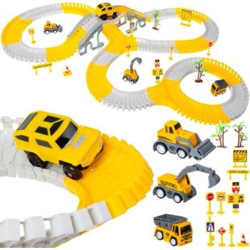 ISO 26539 Autodráha s autíčkem a stavebními stroji 255 dílů