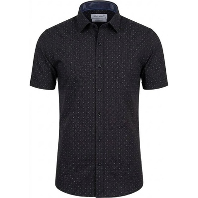 Ego Man pánská košile krátký rukáv regular fit RE307-05 černá