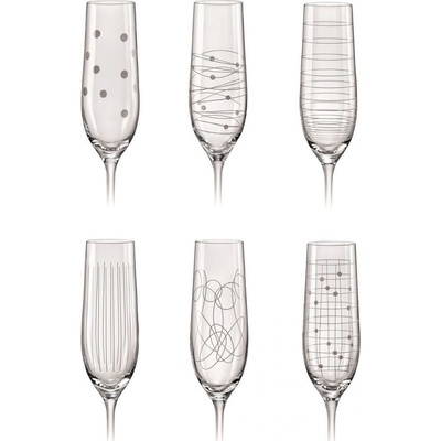 Crystalex Bohemia Skleničky na šampaňské 6 x 190 ml