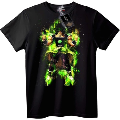 NOONEBRAND Тениска Зелена енергия Аниме - 2XL, Black