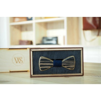 Wood Style Motýlek Mini Modrotisk Dub černý