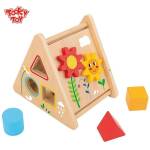 Tooky Toy Триъгълен дървен сортер Tooky Toy (110172)