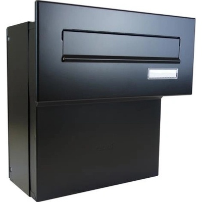 DOLS F-041 ČD-1 RAL9005 - poštová schránka na zamurovanie, s menovkou, čierna
