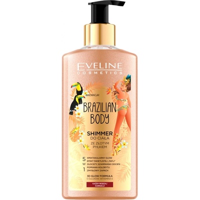 Eveline Cosmetics Brazilian Body telová emulzia s trblietkami 150 ml