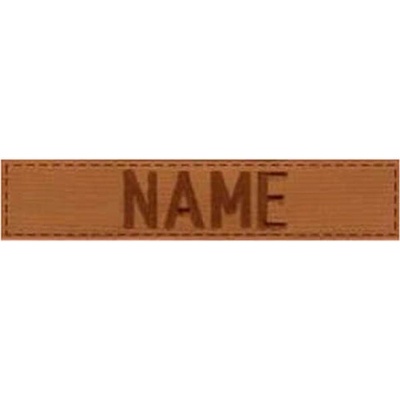 MILITARY RANGE Nášivka menovka "NAME" VELCRO COYOTE