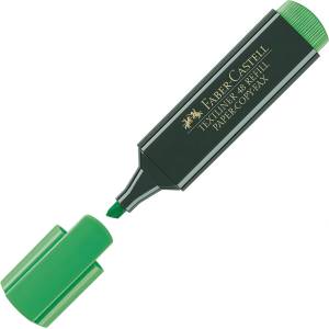 Faber-Castell Текст маркер Faber-Castell 1548 Скосен връх 1-5 mm, Зелен