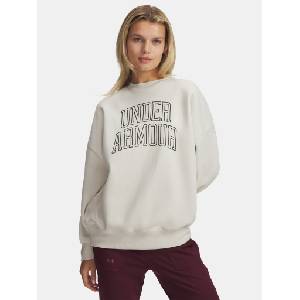 Under Armour Дамски суитшърт Under Armour Rival Flc OS Varsity Crew-WHT Under Armour | Byal | ЖЕНИ | S