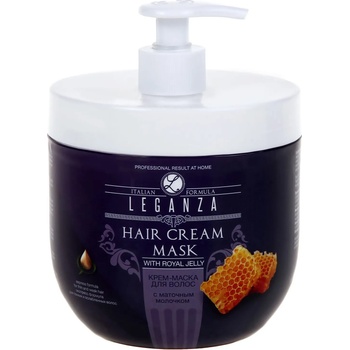 Leganza Маска за коса с пчелно млечице, с помпа, 1000 ml