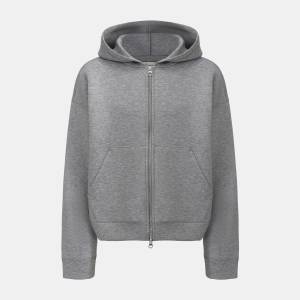 Firetrap Мъжки суичър Firetrap Scuba Full Zip Hoody Mens - Grey