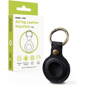 Mobile Origin Кожен ключодържател за Apple AirTag - Mobile Origin A6 AirTag Leather Keychain (черен) (MO-ALK-BLK)