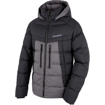 HUSKY Мъжко пухено яке Durra, черно/сиво (hsk-HT0-0535)