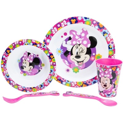 Stor Комплект за хранене Stor - Micro, Minnie Bold Florals, 5 части (81250)