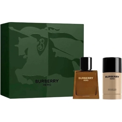 Burberry Hero Eau De Parfum Подаръчен комплект за мъже Размер EDP 50 ml + 75 ml дезодорант стик