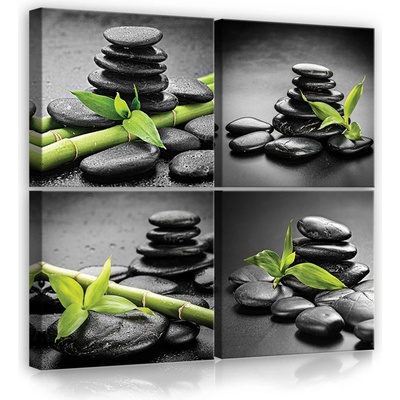 Postershop Obraz na plátně: Zen - set 4ks 25x25cm