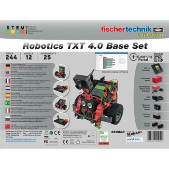 Image 1 of Fischertechnik Конструктор stem РОБОТИКА txt 4.0 БАЗОВ КОМПЛЕКТ (559888)