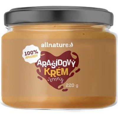 Allnature Arašídový krém jemný 220 g