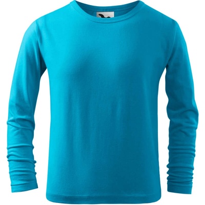 MALFINI LONG SLEEVE Dětské triko, dlouhý rukáv tyrkysová