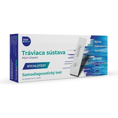 Maximedical rýchlotest Tráviaca sústava samodiagnostický test zo stolice