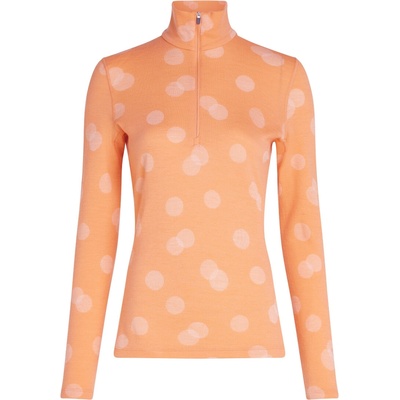 Icebreaker Wmns 260 Vertex LS Half Zip Falling Flakes Feldspar/Snow 0A574P03I