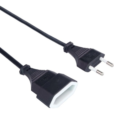 PremiumCord Kabel síťový prodlužovací dvojvidlice 230V 5m kpsm5