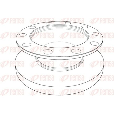 REMSA Brzdový kotouč Heavy Duty Brake Disc NCA1198.10