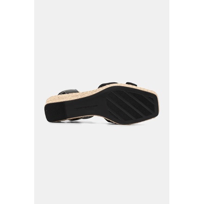 Tommy Hilfiger Кожени сандали Tommy Hilfiger LEATHER & SUEDE MID WEDGE ESPAD (FW0FW08804)