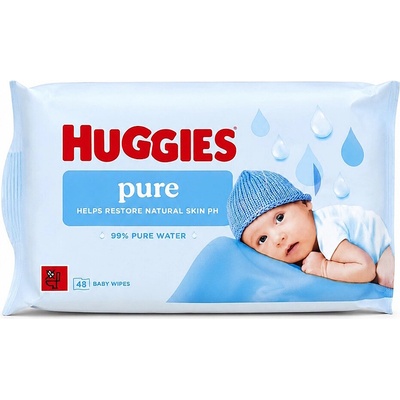 HUGGIES Pure vlhčené obrúsky 48 ks