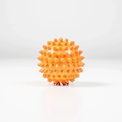 Yellowsport Masážna loptička SPIKY – mäkká - oranžový 6 cm