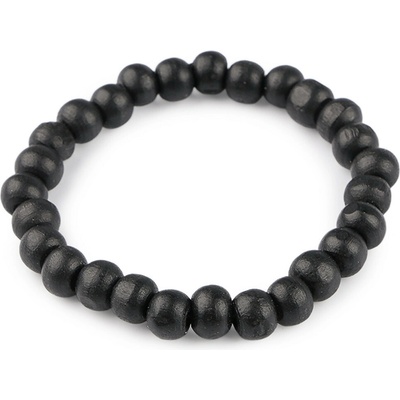 Prima-obchod Náramek dřevěný unisex černá 125507