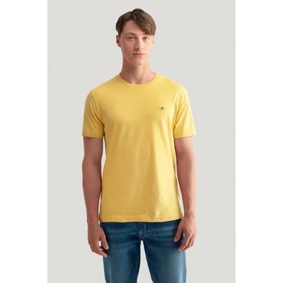 Gant polokošela Reg Shield Barstripe Heavy Rugger žltá